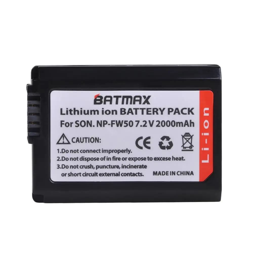 4X 2000mAh NP-FW50 distillé FW50 Batterie + LED USB touristes Chargeur pour Sony A6000 A6400 A6300 A