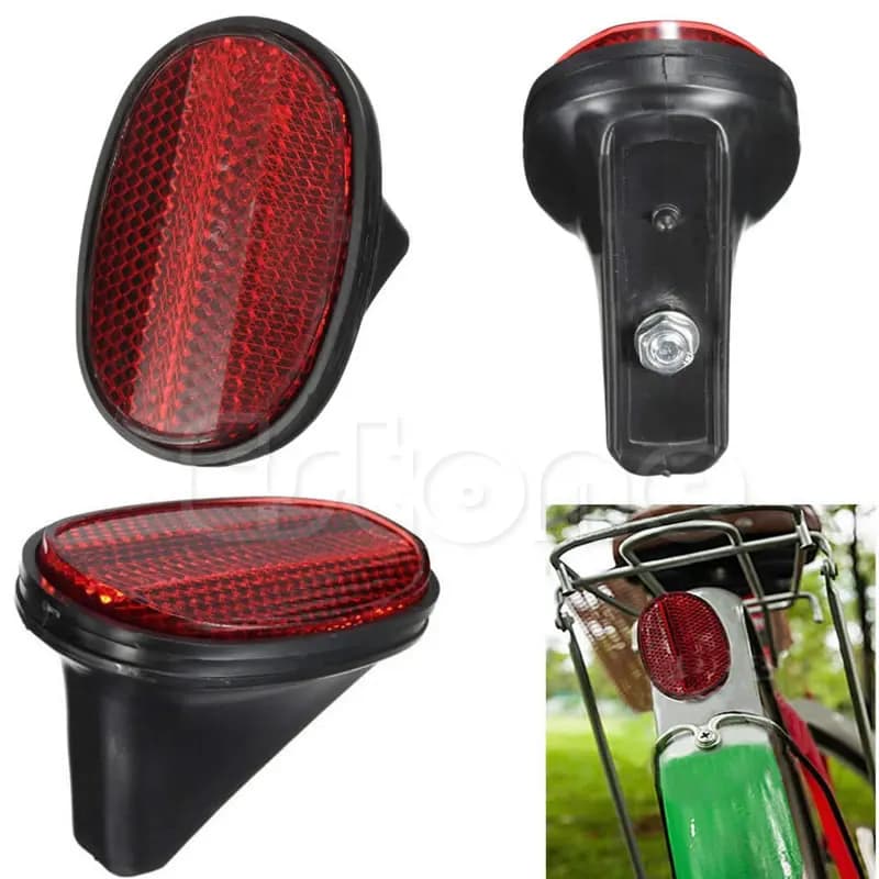Réflecteur d'avertissement rouge pour garde-boue arrière de vélo, nouveau feu d'avertissement de vél