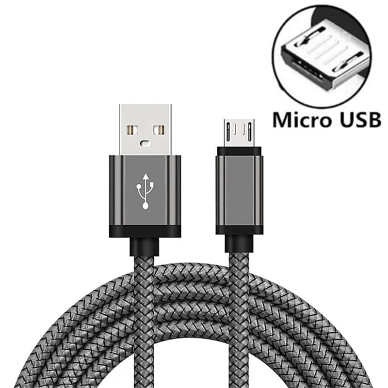 Chargeur Micro USB Original, Long de 2M, charge rapide, pour Samsung Galaxy A3/A5/A7 2016 J3/J5/J7 2