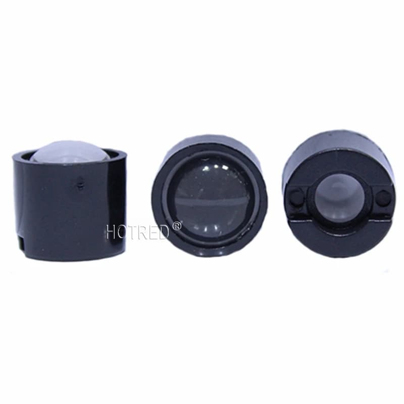 Collecteur réflecteur de mise au point IR résistant, lentilles LED, support noir et blanc, lampe COB
