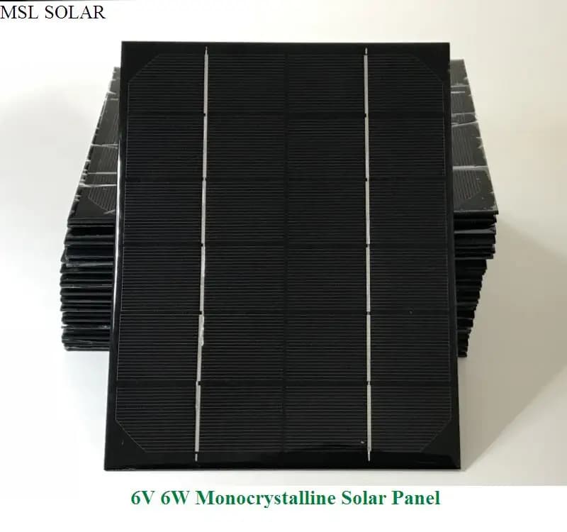 Panneau solaire 6W 6V monocristallin 1A panneau photovoltaïque pour chargeur d'alimentation bricolag