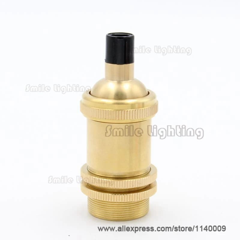 Base de lampe Vintage en laiton 110-250V CE E14, douille de support de lampe rétro