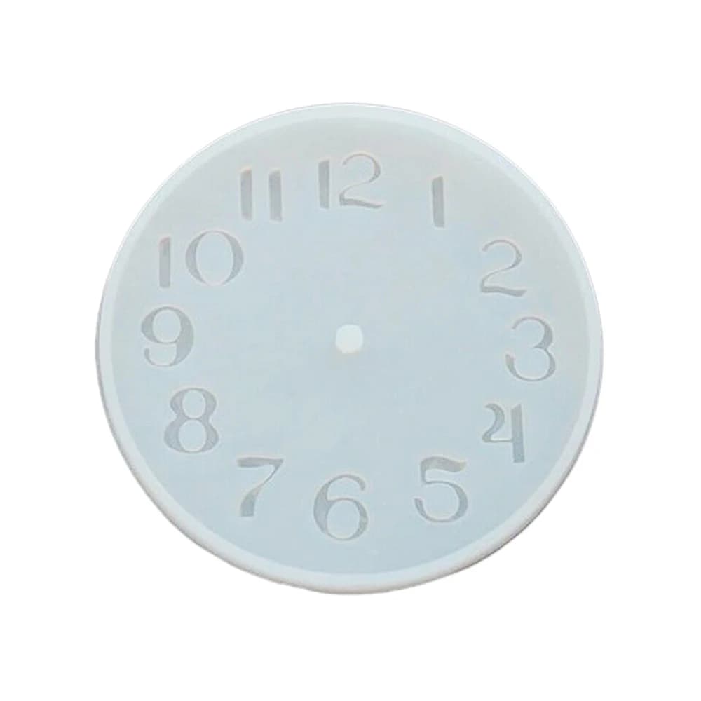 Moule en Silicone pour horloge artisanale, ciment, béton, bricolage, fabrication d'argile, plâtre, c