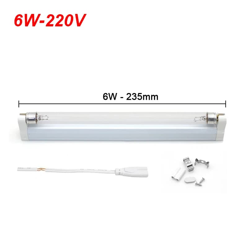 Lampe à Quartz UV Tube T5, ampoule ultraviolette 220V 110V 6W 8W, désinfection à l'ozone, lumière ge