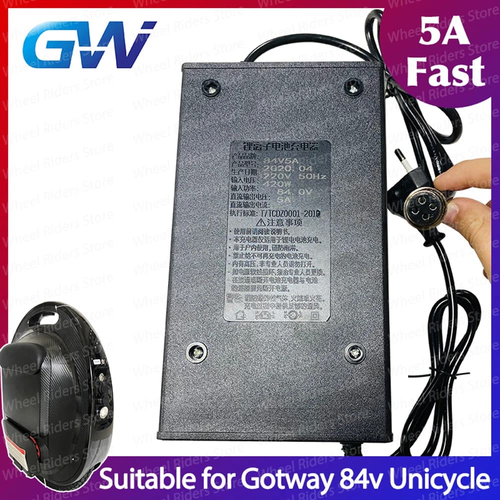 Begode-Chargeur rapide pour monocycle à une roue, Gotway 84V 5A, MCM5 84V Mten3 84V MSX 84V