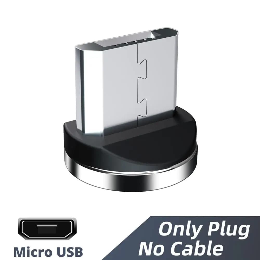 Embout de câble magnétique rond, 1/3/5 pièces, prise de câble de chargeur magnétique Micro USB, adap