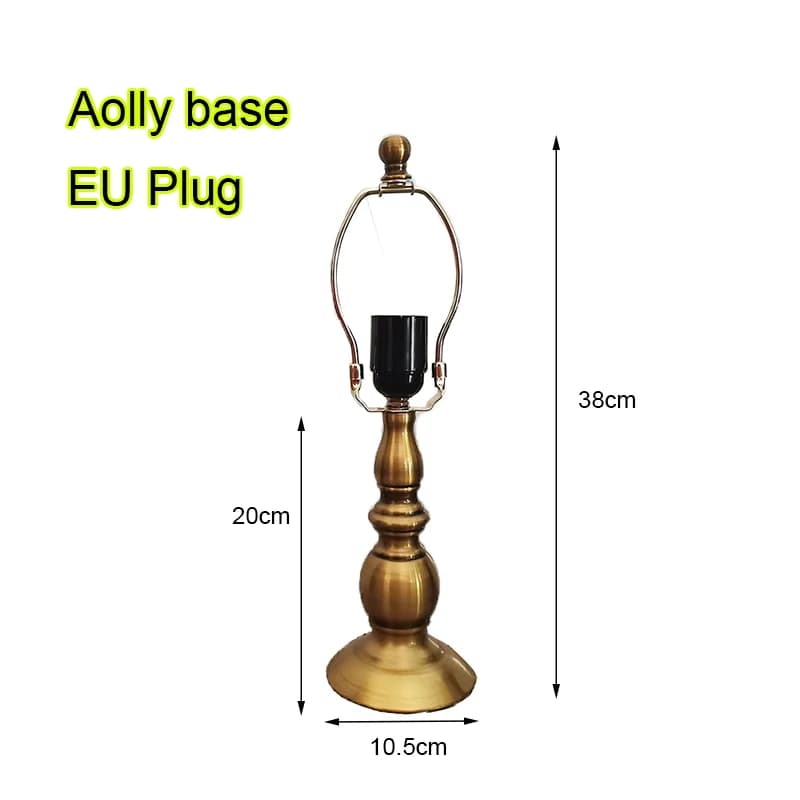 Base de lampe de table E27 Prise UE et base de lampe de table en alliage avec prise américaine