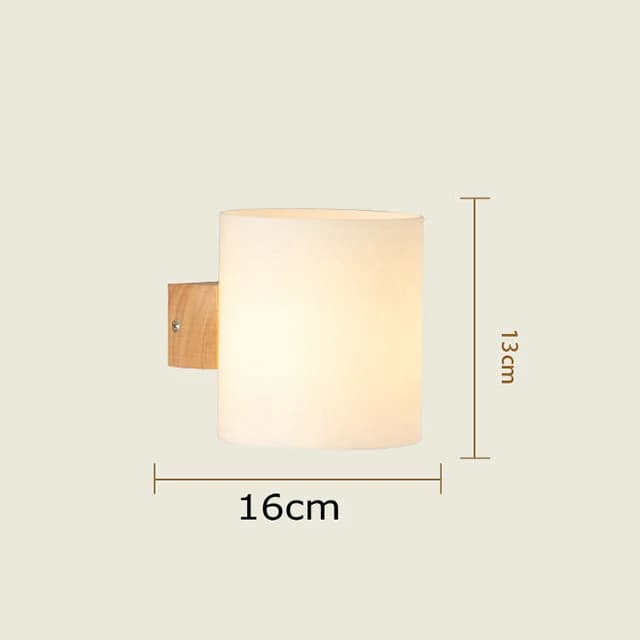 Lampe Murale en Bois et Verre pour Décoration Japonaise, Abat-Jour pour Chambre à Coucher, Allée d'E