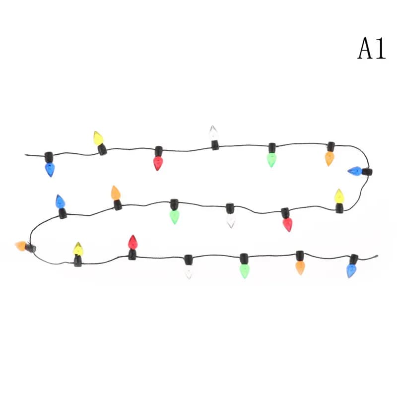 Mini guirxiété lumineuse beurre, accessoires de meubles, 0.5m, fausses lumières, échelle 1/12, maiso