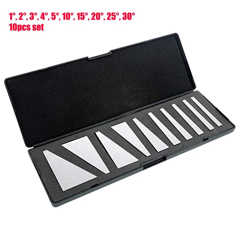 10 pièces 1-30 degrés précision sol Durable bloc d'angle ensemble 2 pièces bloc d'angle pour tours f