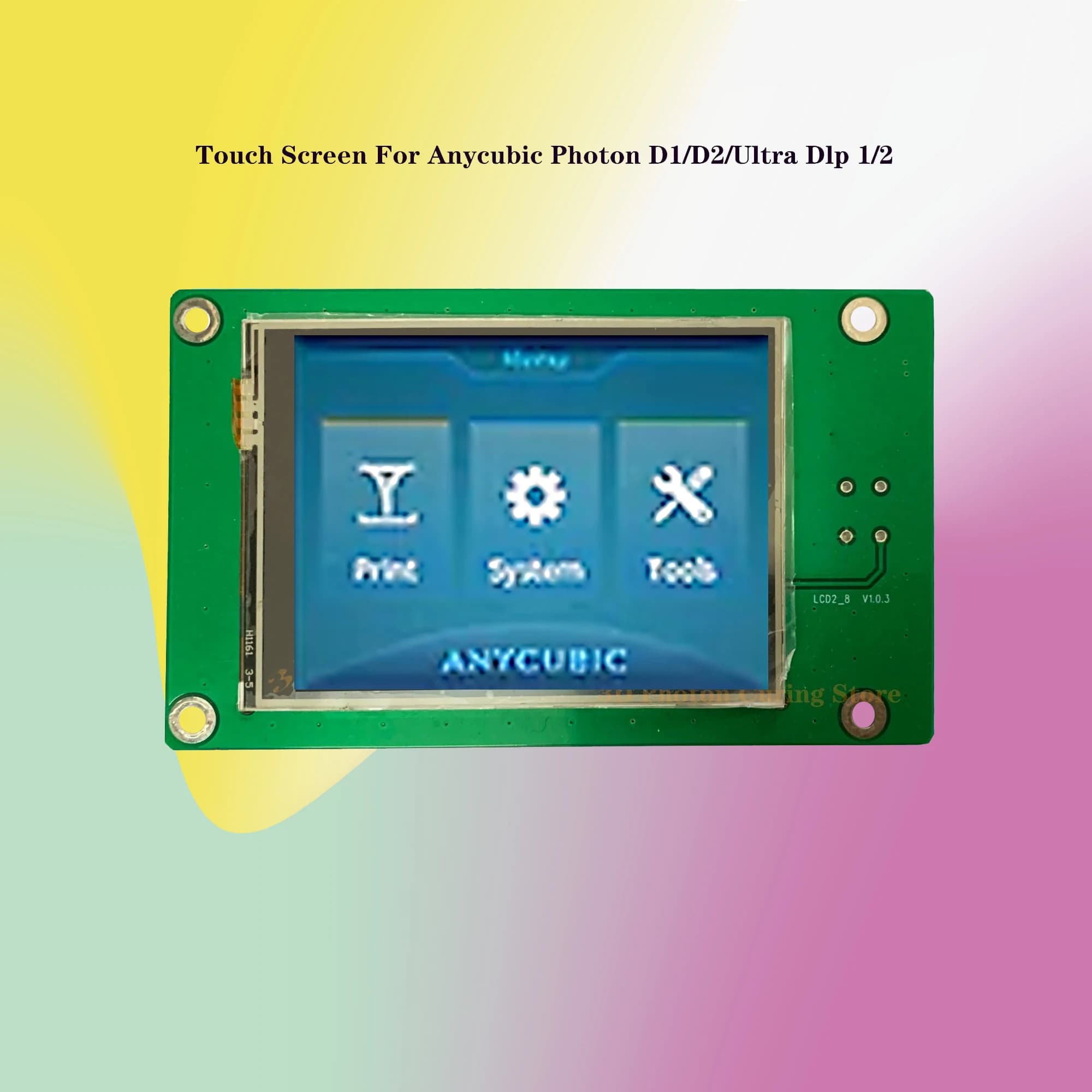 Imprimante 3D ANYCUBIC Photon D1 D2/ultra DLP DMD avec écran tactile de 2,8 pouces, interface utilis