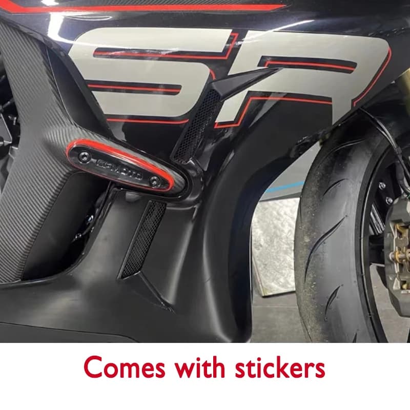 Panneaux décoratifs de protection gauche droite de radiateur d'origine de moto pour CFMOTO 450SR CF4