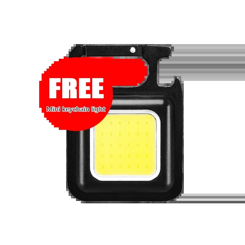 Lampe de poche LED Ultra lumineuse 2000LM type-c Rechargeable longue portée Zoom torche tactique ext