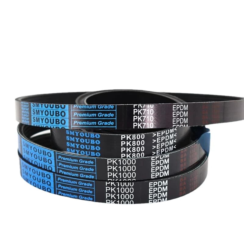 Courroie multi-carrées en caoutchouc PK530 PK535 PK540 PK545 PK550 PK555 PK560 ceinture multi-canure