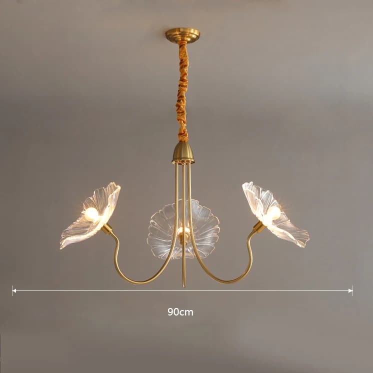 Lampe de chambre à coucher de style nordique de luxe 2026, créative, à fleurs, personnalité simple, 