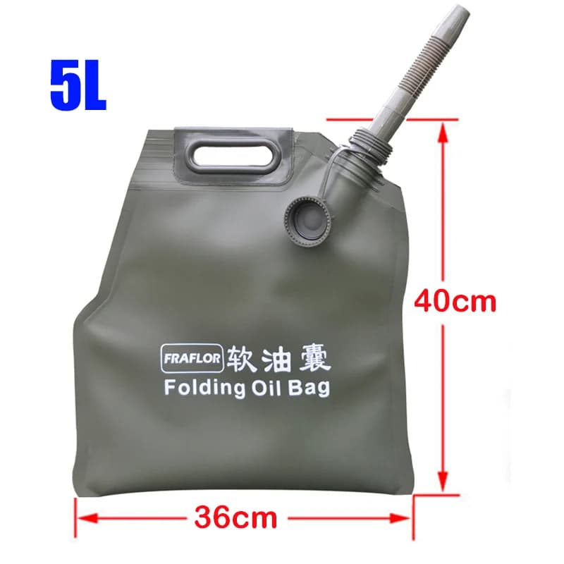 Sac souple pour carburant 5L 10L 20L 30L, réservoir de carburant portable de secours pour voiture, m