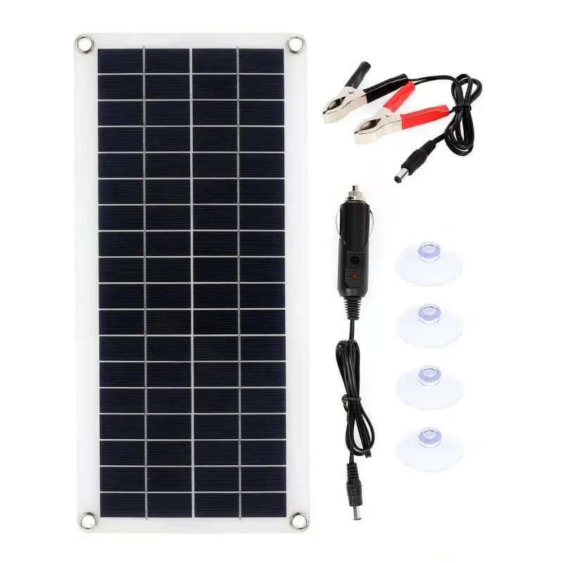 Panneau solaire monocristallin 50W 12V, alimentation USB, Portable, pour l'extérieur, voiture, batea