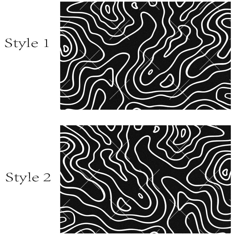 Autocollant de voiture avec carte topographique, décoration triangulaire pour fenêtre, universel, po