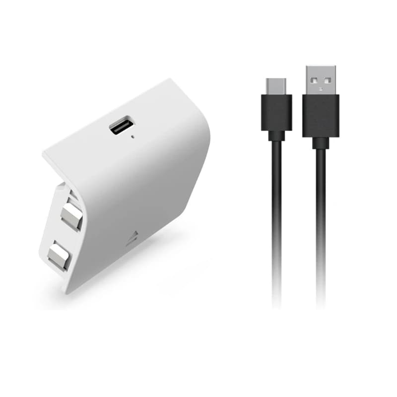 Batterie aste pour manette de jeu XboxSeriesS/X, contrôleur de jeu 24.com, indicateur, câble USB 80c