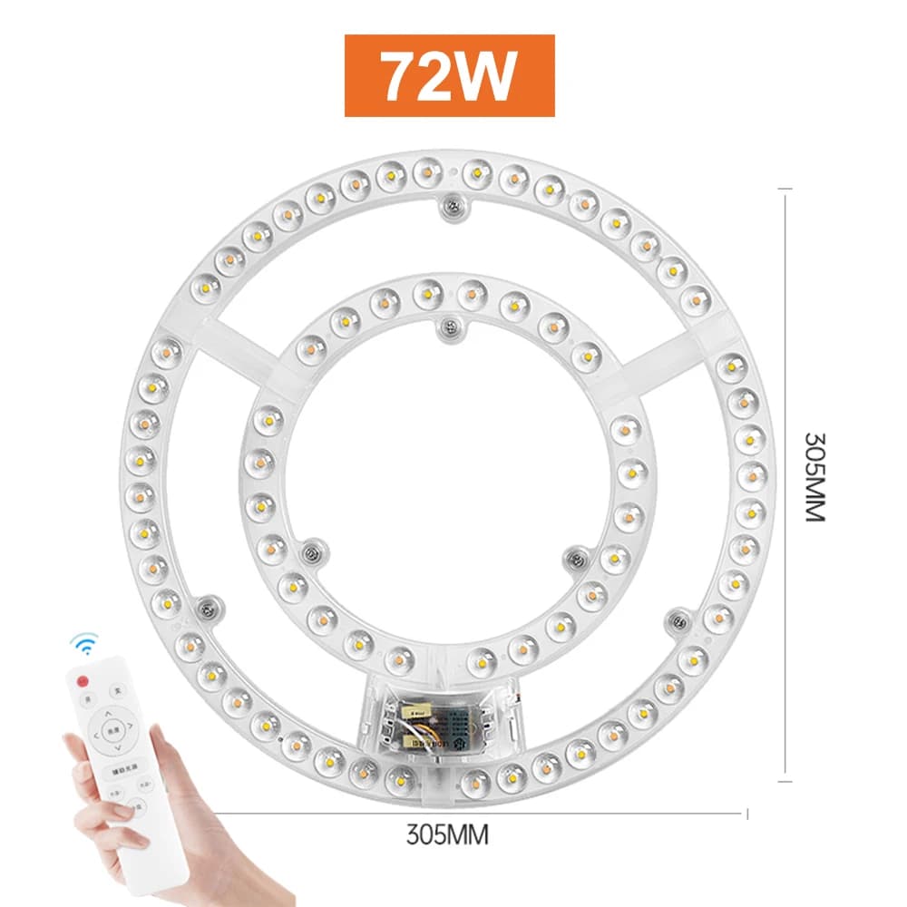 Panneau lumineux Led plafonniers panneau Led panneau réglable télécommande Module rond panneau de re