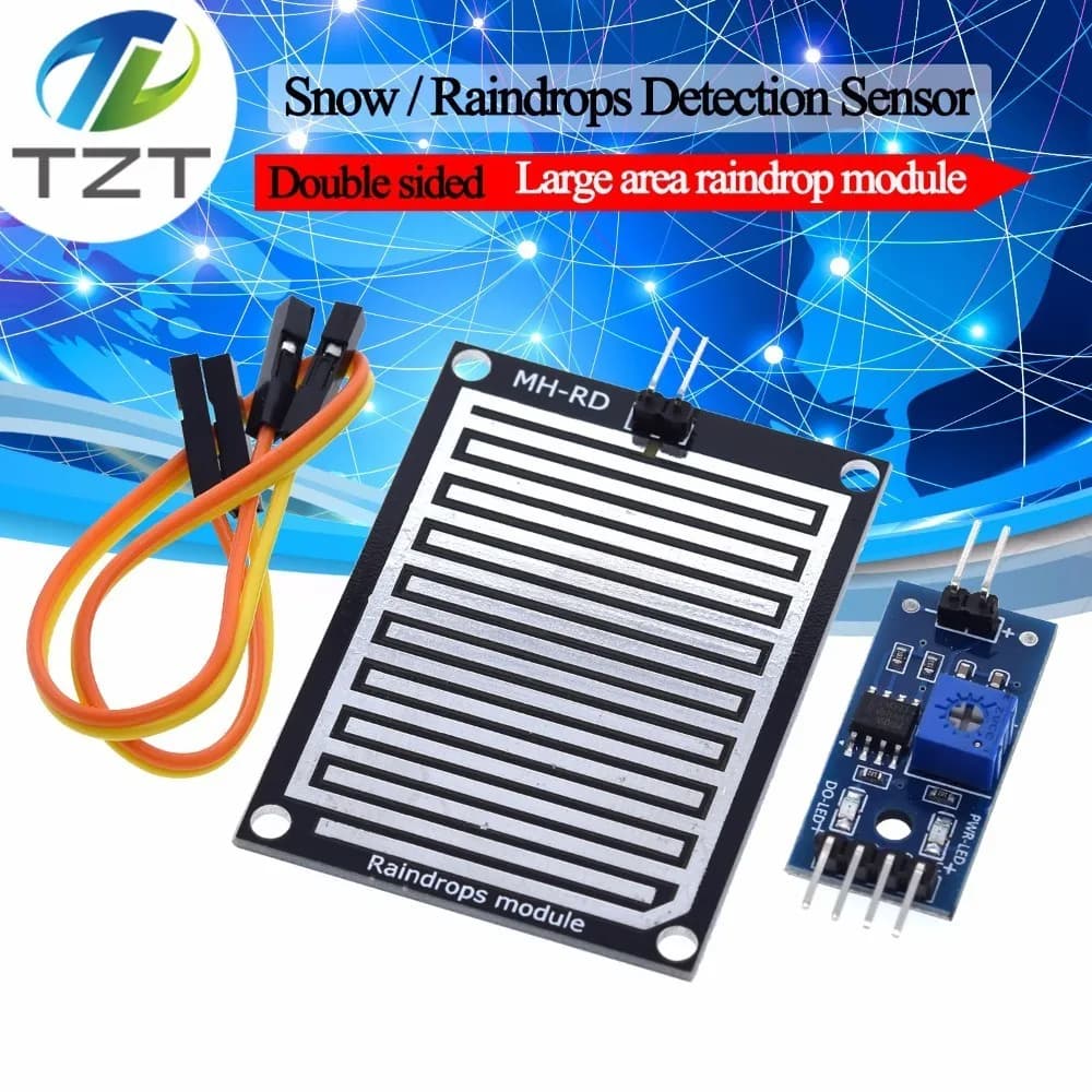 Module de capteurs de détection de neige/gouttes de pluie TZT, Module météo de pluie, humidité pour 