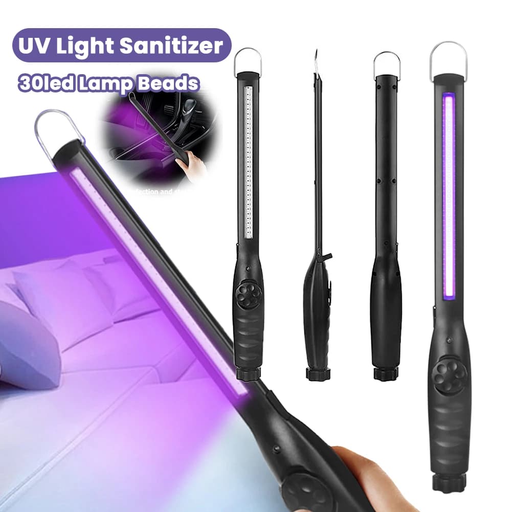 Lampe UV germicide à 30 LED, lampe germicide portative, désinfectant à lumière UV, lampe germicide u