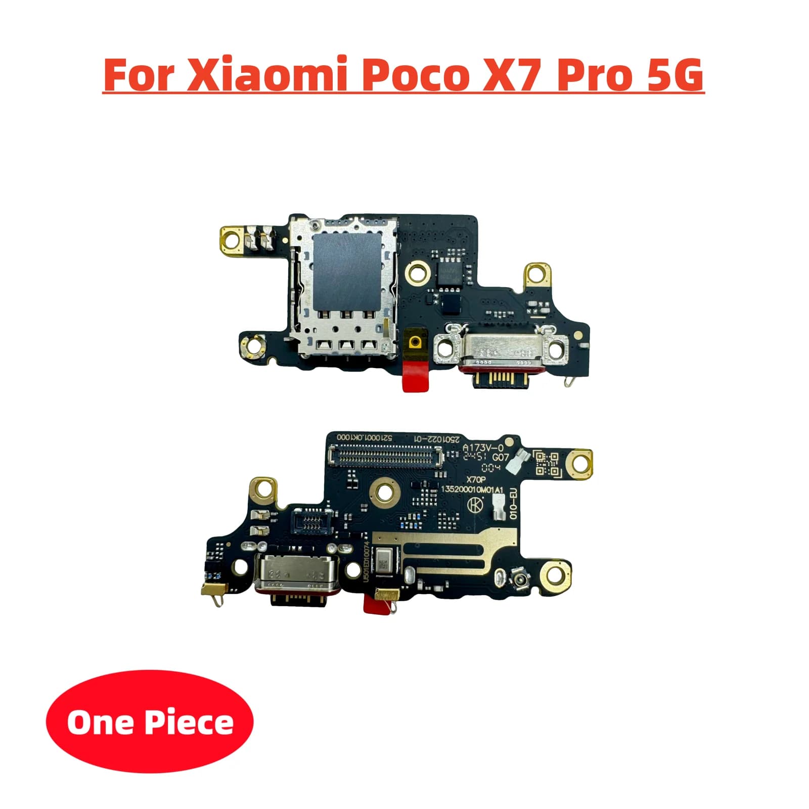Câble flexible de Port de chargement de carte Dock de chargeur USB pour Xiaomi Poco X7 Pro 5G