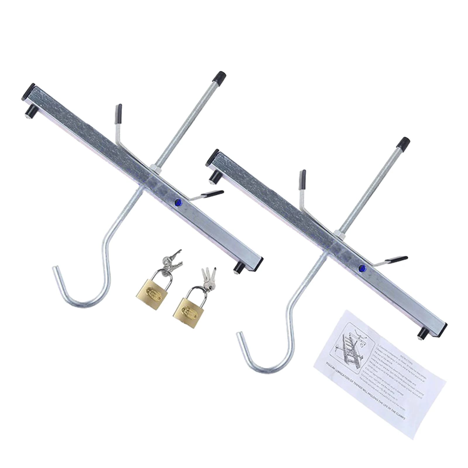 Pinces de toit d'échelle pour voiture, support d'échelle universel avec cadenas pour véhicules, pinc