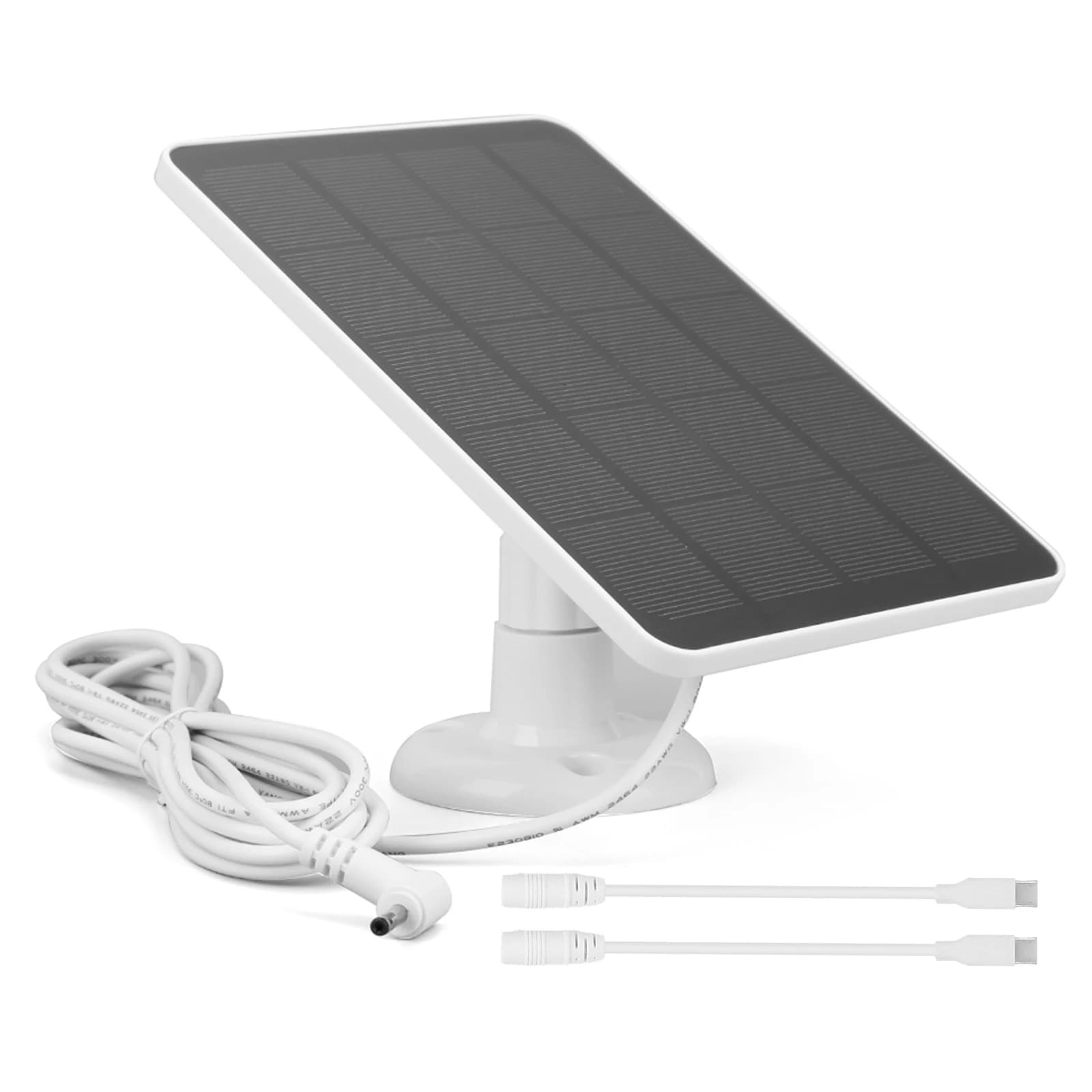 Kit de panneaux solaires 20W avec câble de charge de 3 mètres, panneau solaire portable rotatif à 36