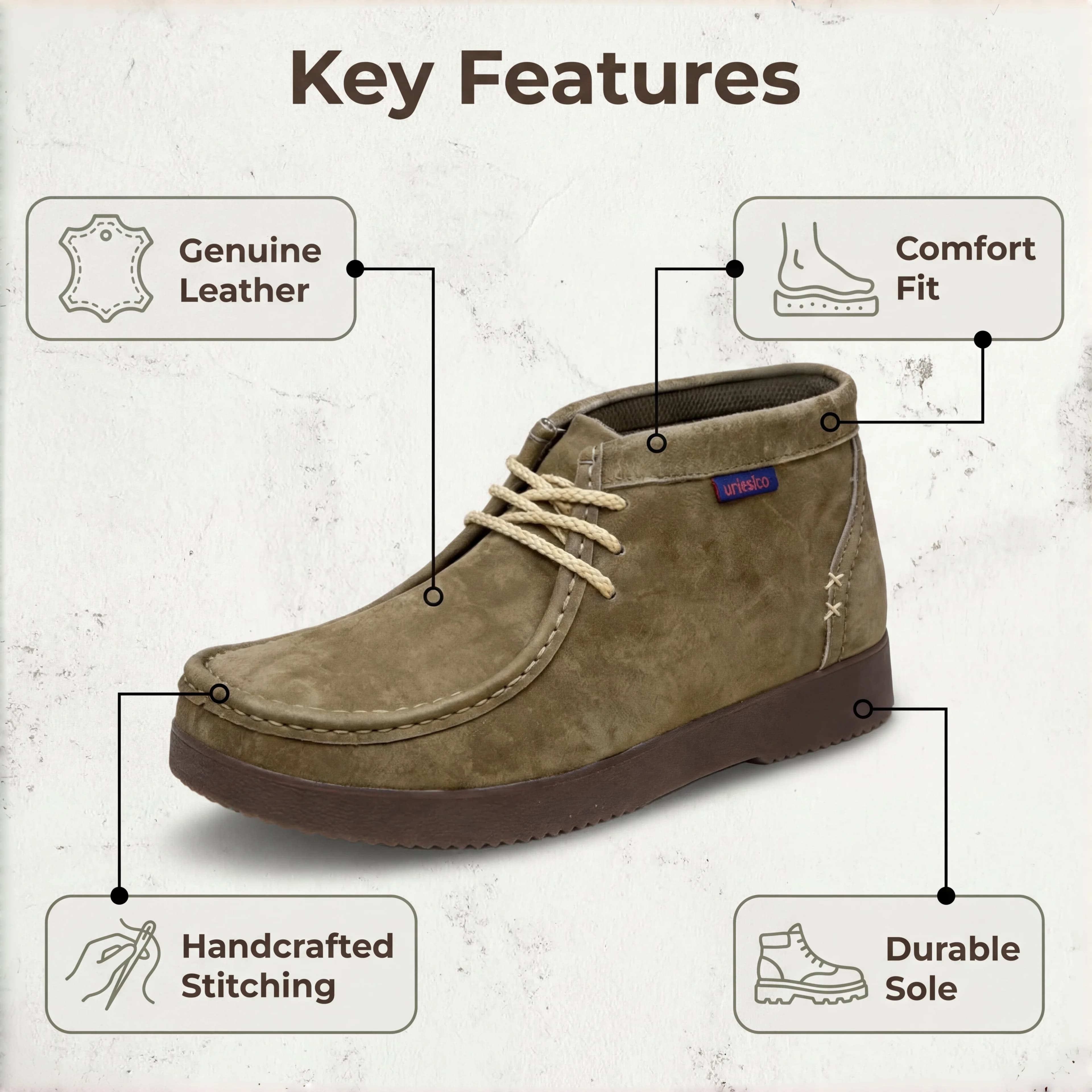 Bottes en cuir de qualité supérieure pour hommes, cousues à la main, élégantes, mocassins pour homme