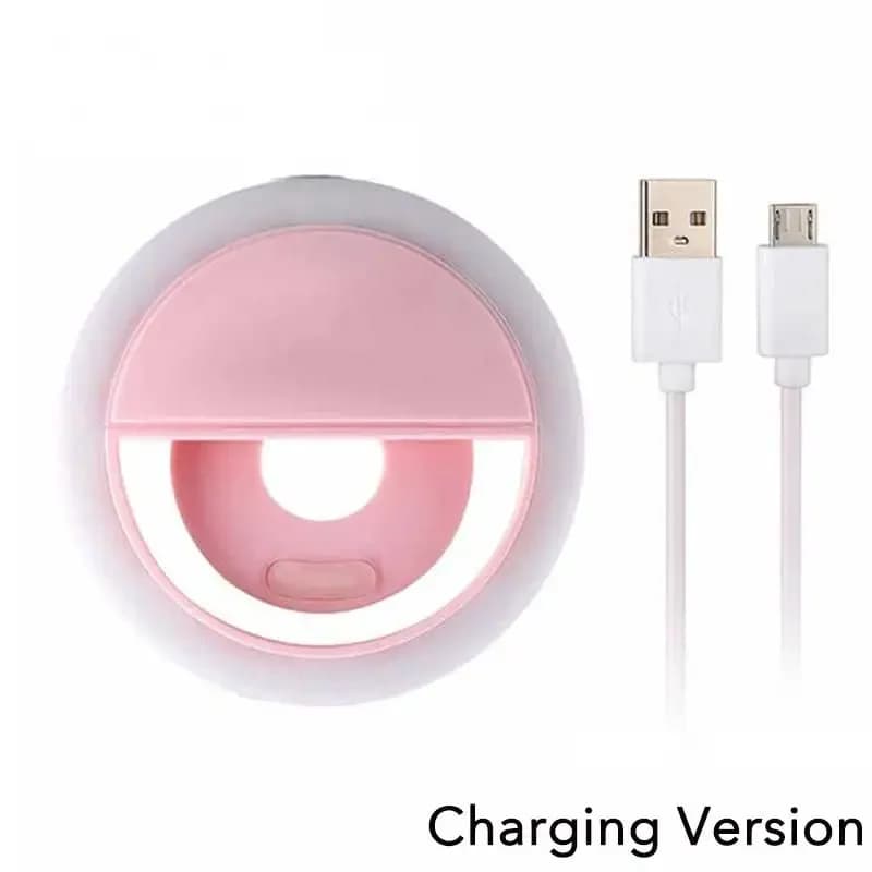 Anneau lumineux Led pour Selfie, Charge USB, lentille de téléphone portable, lampe pour iPhone Samsu