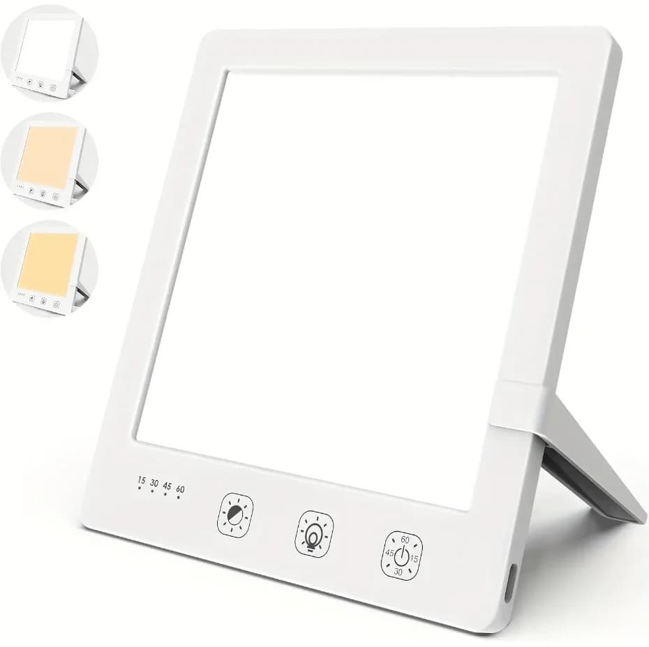 Lampe de lumière du jour avec fonction minuterie, lampe solaire Ultra lumineuse 10000lux sans UV, te