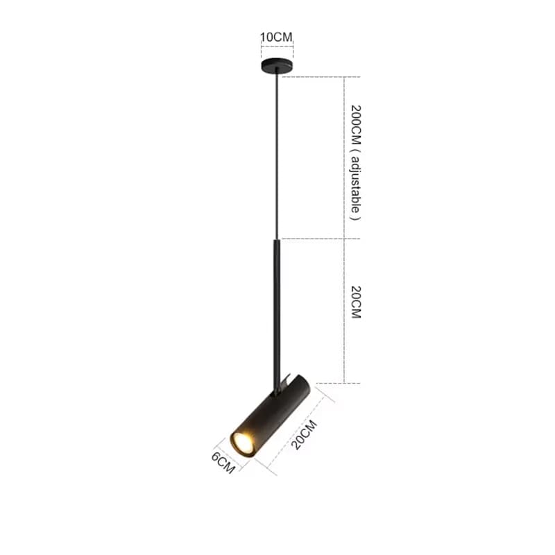 Spot de plafond LED rotatif au design minimaliste moderne, luminaire décoratif d'intérieur, disponib
