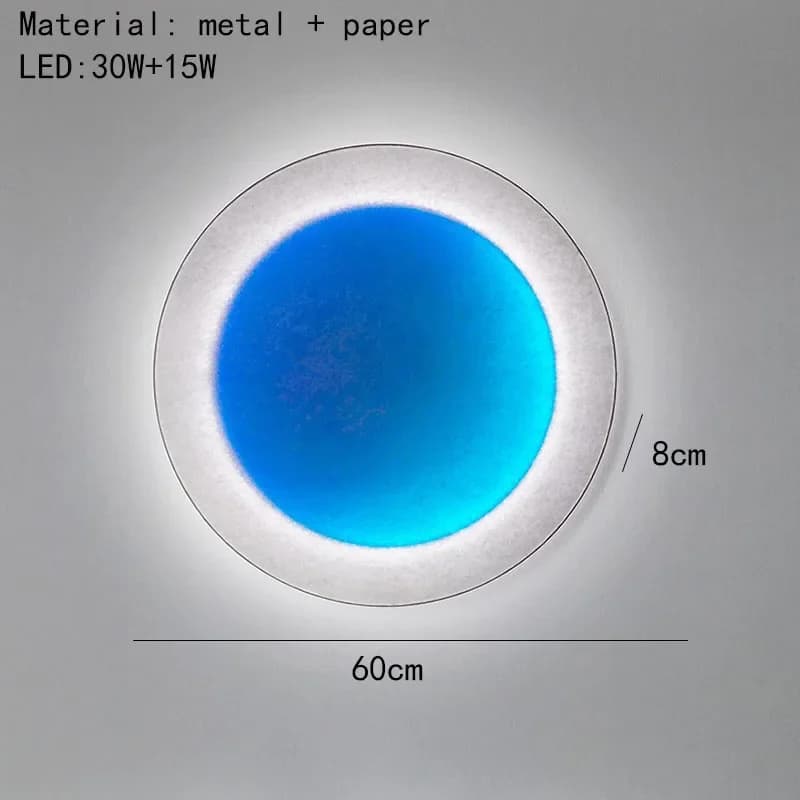 Moodmoon-Applique Murale LED Colorée Créative en Papier, Luminaire Décoratif d'Nik, Idéal pour un Sa