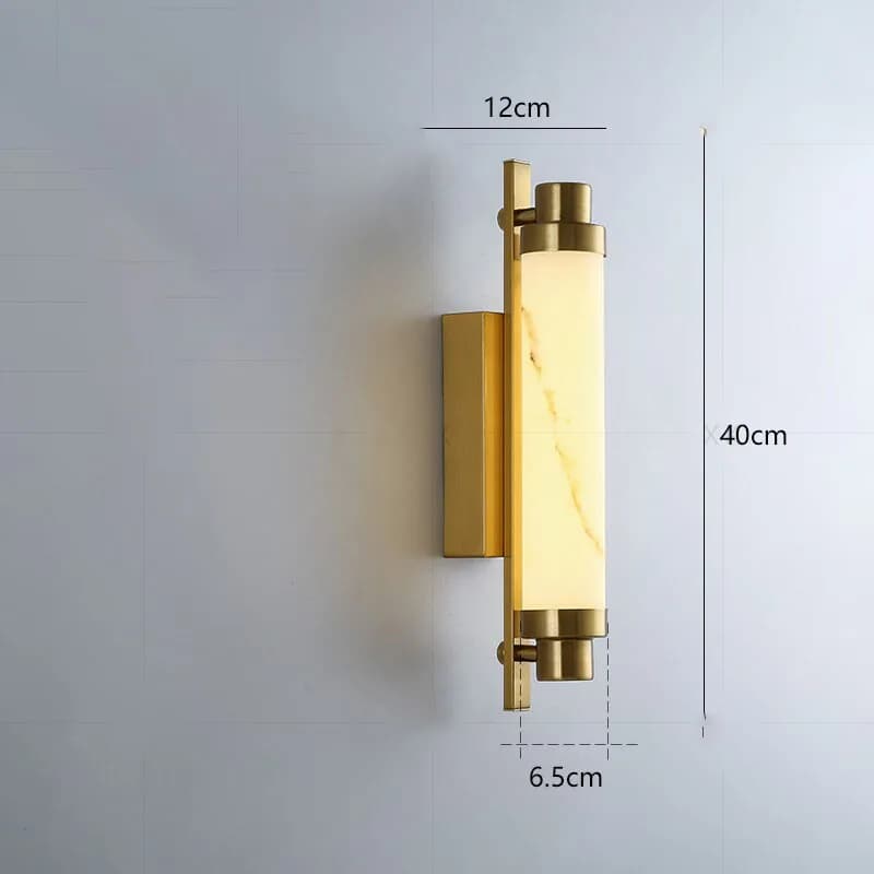 Lampe murale en marbre artificiel Tinlaibor pour villas modernes de luxe, couloirs, escaliers, murs 