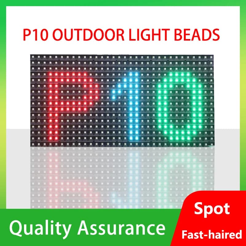 Panneau d'écran d'affichage LED, panneau de module LED p10 couleur, module d'affichage LED, affichag