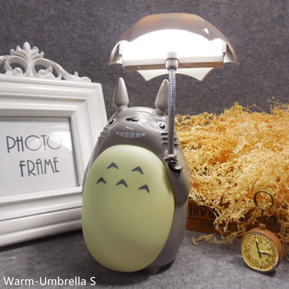 Veilleuses créatives LED dessin animé Totoro forme lampe USB Rechargeable Table de lecture lampes de