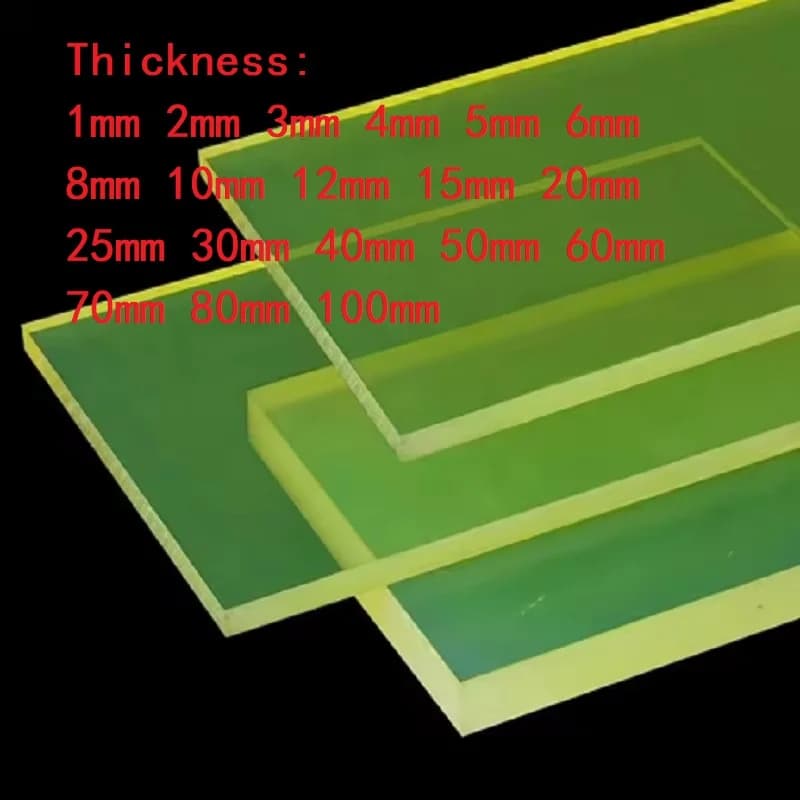 Feuille de caoutchouc élastique en polyuréthane, plaque de coussin d'amortissement PU, panneau en pl