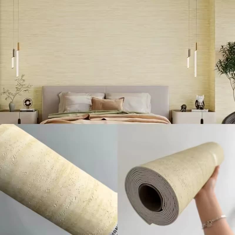 Papier peint auto-adhésif texturé 3D pour salon chambre revêtement mural Peel & Stick panneau mural 