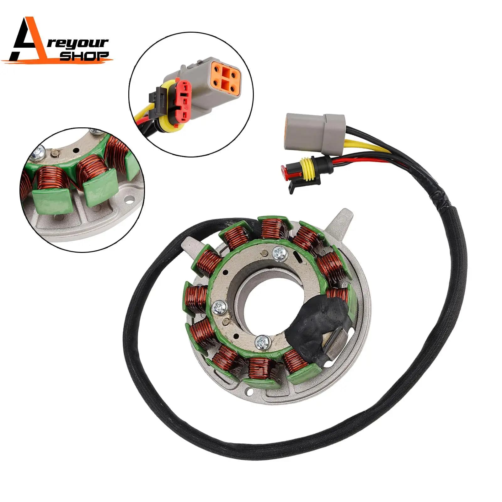 Areyourshop Stator magnéto bobine 420889368 pour Ski-Doo Bombardier Freestyle Grand Touring Gsx
