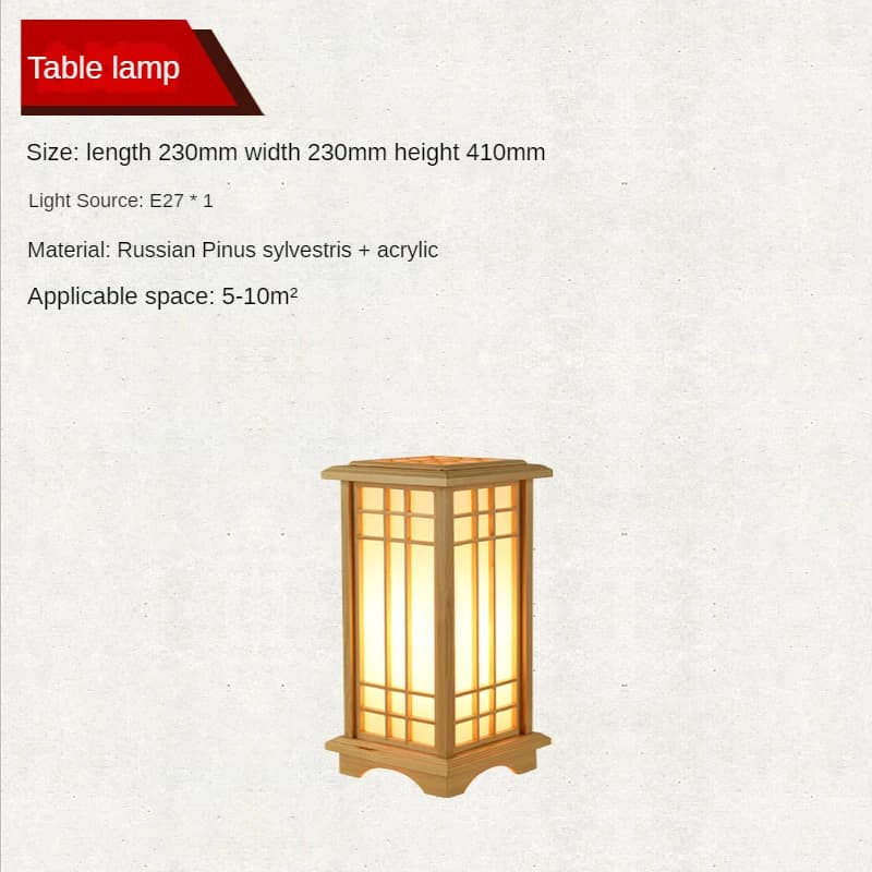 Lampe de sol en bois japonaise, lampe de chevet moderne pour chambre à coucher, salon, café, éclaira