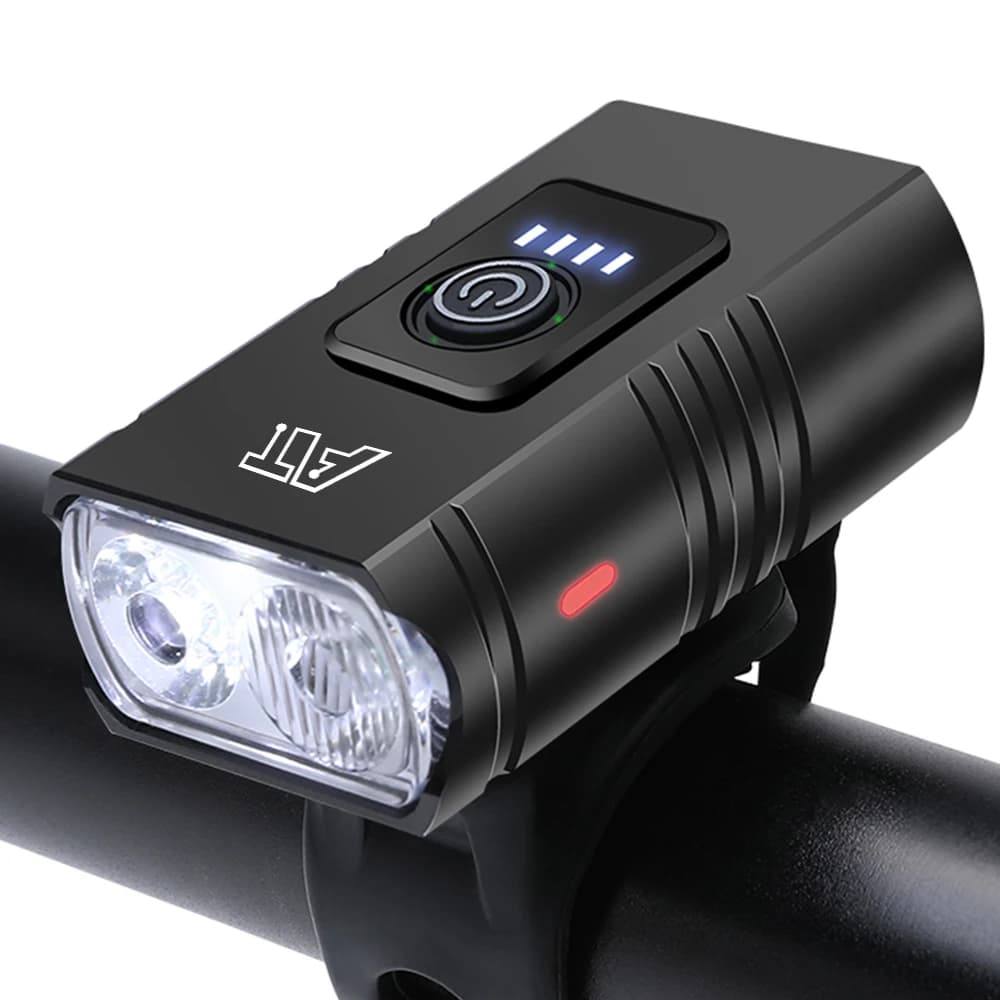 Feu avant de vélo T6 LED, Rechargeable de Type C, phare de vtt, lampe de poche étanche, accessoires 
