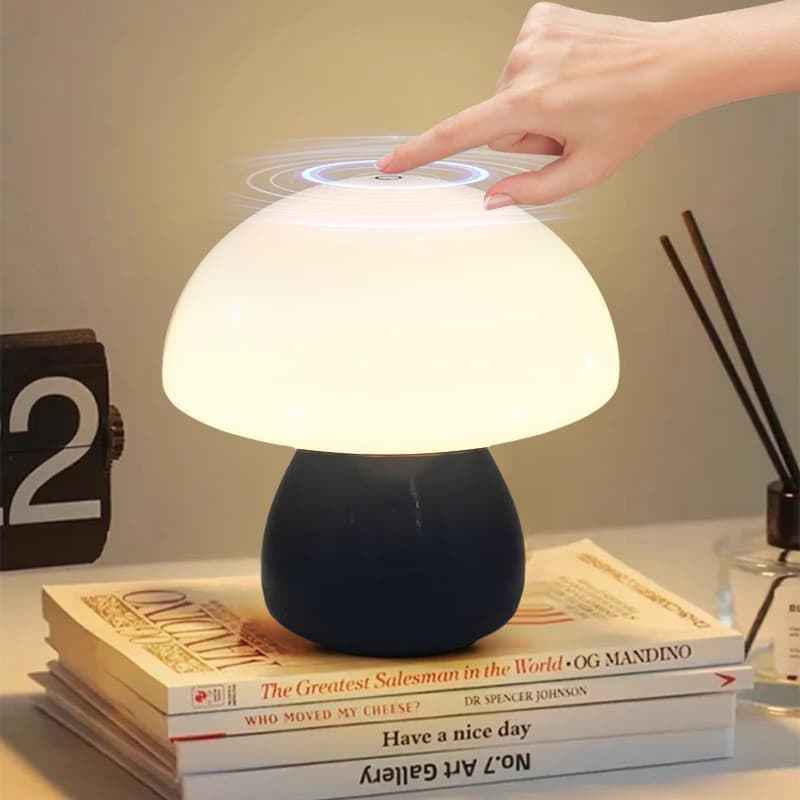 Lampe de Table Led champignon charge tactile bureau café Bar, décoration de chambre d'hôtel, atmosph