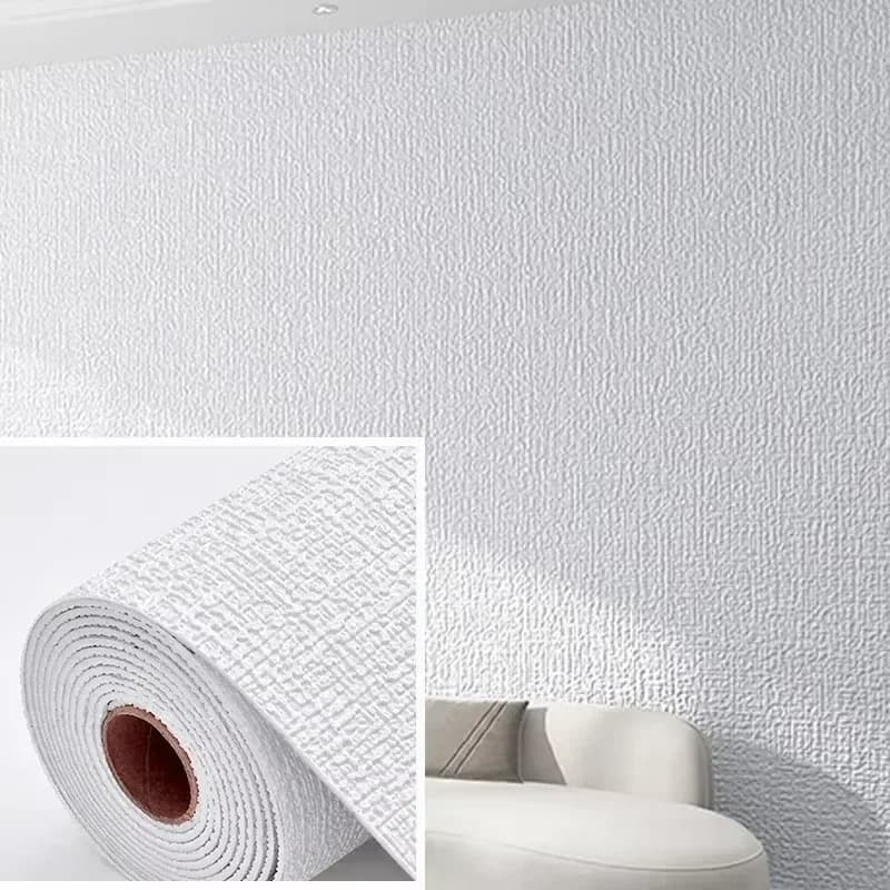 Panneau mural 3D effet lin, autocollant, imperméable, papier peint décoratif pour la maison, salon, 