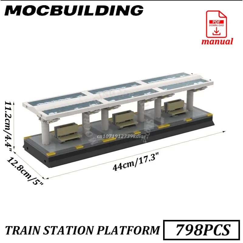 Pont de passage ferroviaire, Station de Train, plate-forme de Train, accessoires de chemin de fer, v