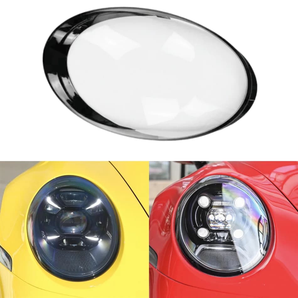 Parapluie de phare entièrement Transparent en Polycarbonate, accessoires de véhicule pour Porsche 91