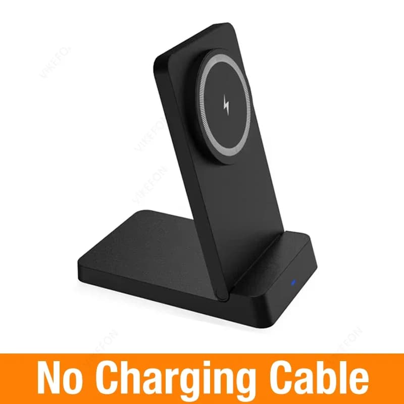 Station de charge magnétique rapide 15W, chargeur sans fil, support de téléphone intelligent pliable