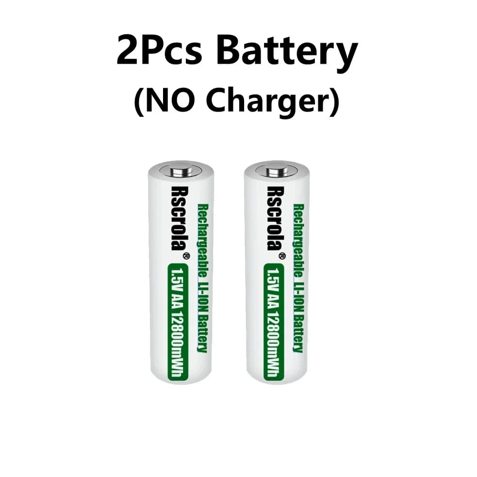 Batterie Rechargeable AA Portable, Charge rapide, Li-ion 1.5v, Protection intelligente de Charge, ét