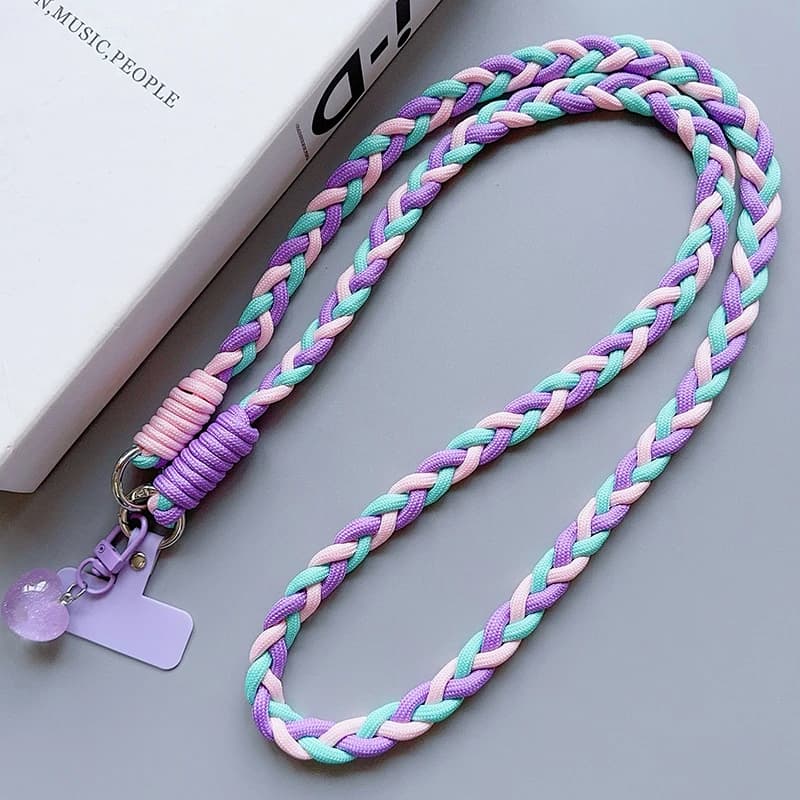 Dessin animé créatif téléphone portable lanière universelle bandoulière longue corde lanière corde d
