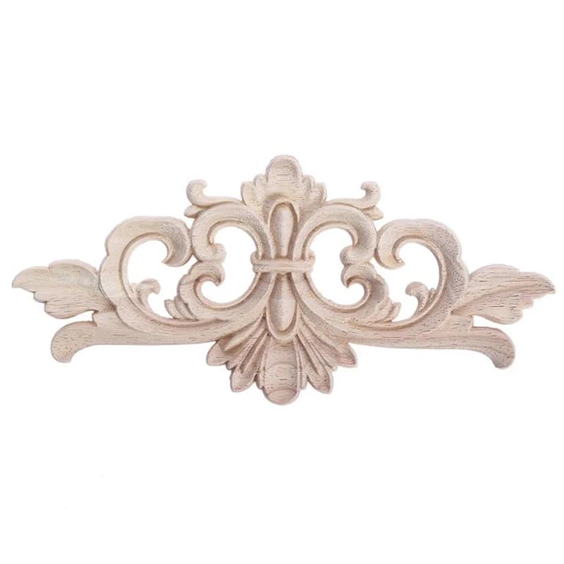 Appliques et Onlays en bois, meubles naturels, porte murale, sculpture sur bois, cadre de Figurines 